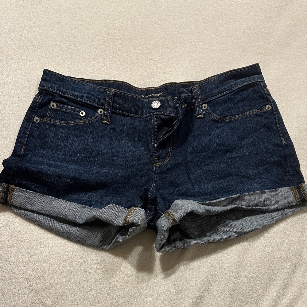 Banana Republic Dark Blue Jean Shorts